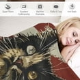 thumbnail image 3 of Fenyluxe Blankets Throws Print Graphic Fuzzy Soft Warm Blankets Suitable for Sofa Bed Office Room 40x50in, 3 of 6