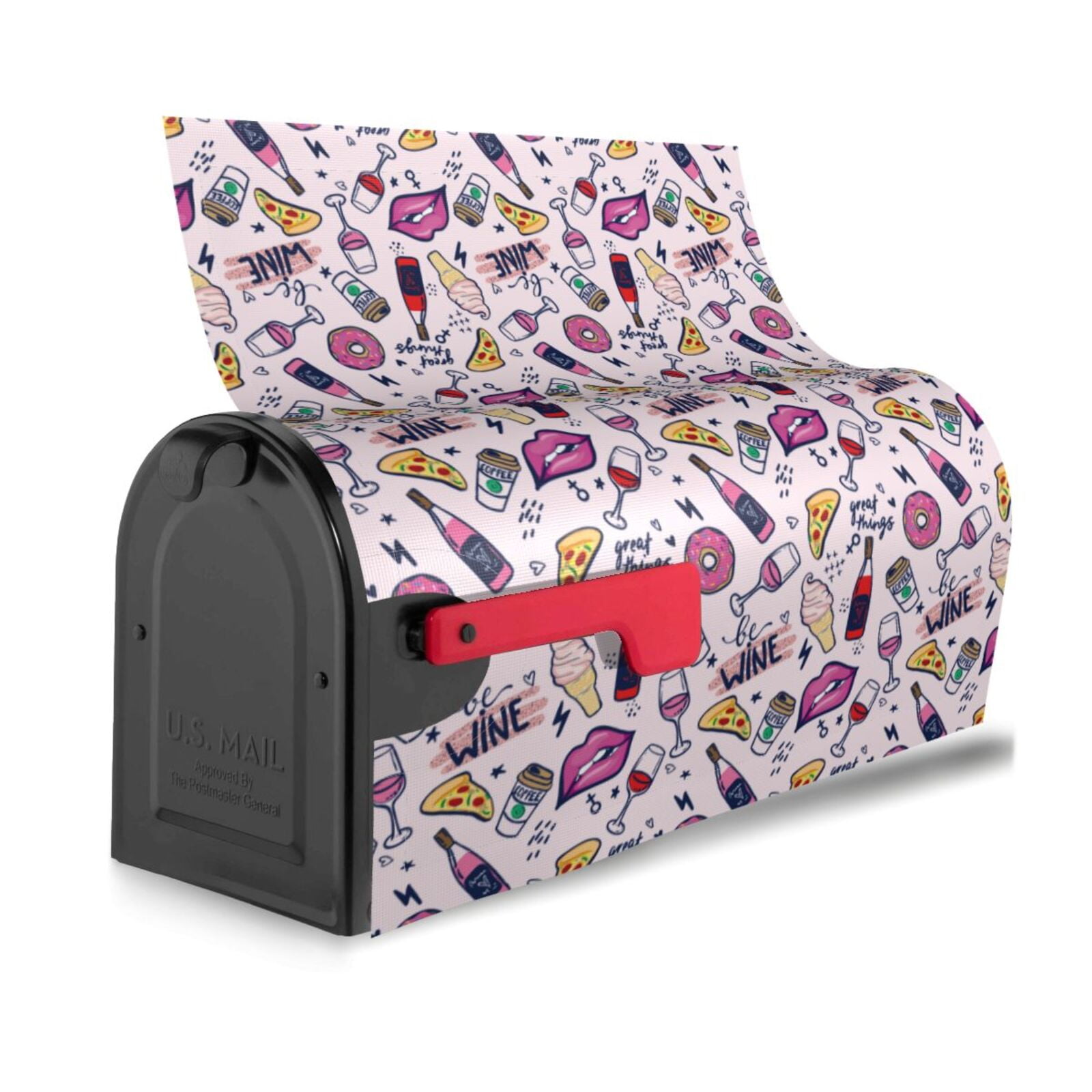 Kdxio Magnetic Mailbox Cover 25.5x21 in Mailbox Cover Outdoor Decoration Holiday Mailbox Covers for Home Garden Yard-25.5x21 in