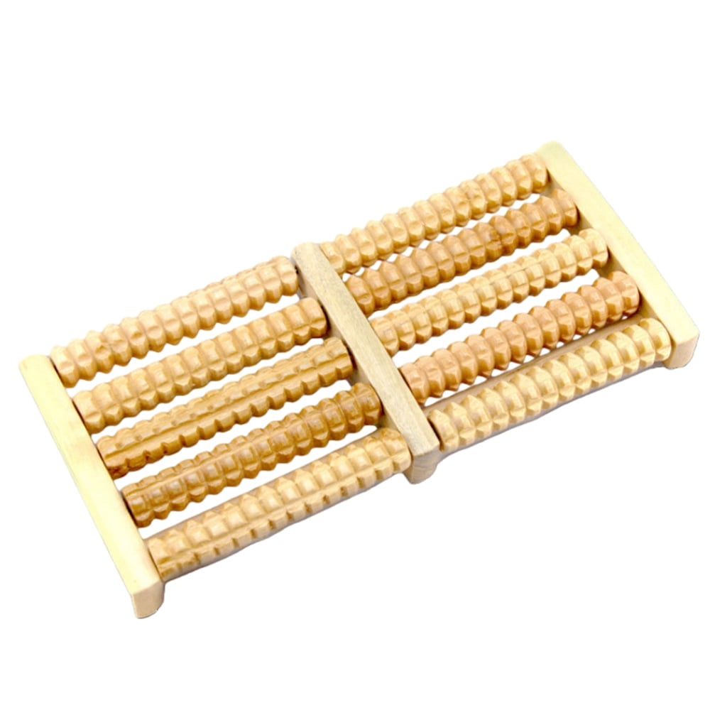 HYG Foot Massager Roller Natural Wooden Pressure Point Therapy Massager Relieve Muscle Fatigue Roller for Feet, Legs, Plantar Fasciitis Relief 1 Pack
