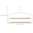 thumbnail image 2 of RENACLIPY Multi Function White Pants Hanger for Home Closet Space Saving and Wrinkle Free, 2 of 8