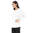 thumbnail image 2 of Women's Trendy Style Dolman Long Sleeves Solid Top, 2 of 3