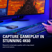 Elgato Game Capture 4K S with Chat Link Pro – 4K60, 1440p120, 1080p240 Capture, VRR Passthrough, HDR10, works with Windows/Mac/iPad, PlayStation Voice & Gameplay Audio Recording Cable included