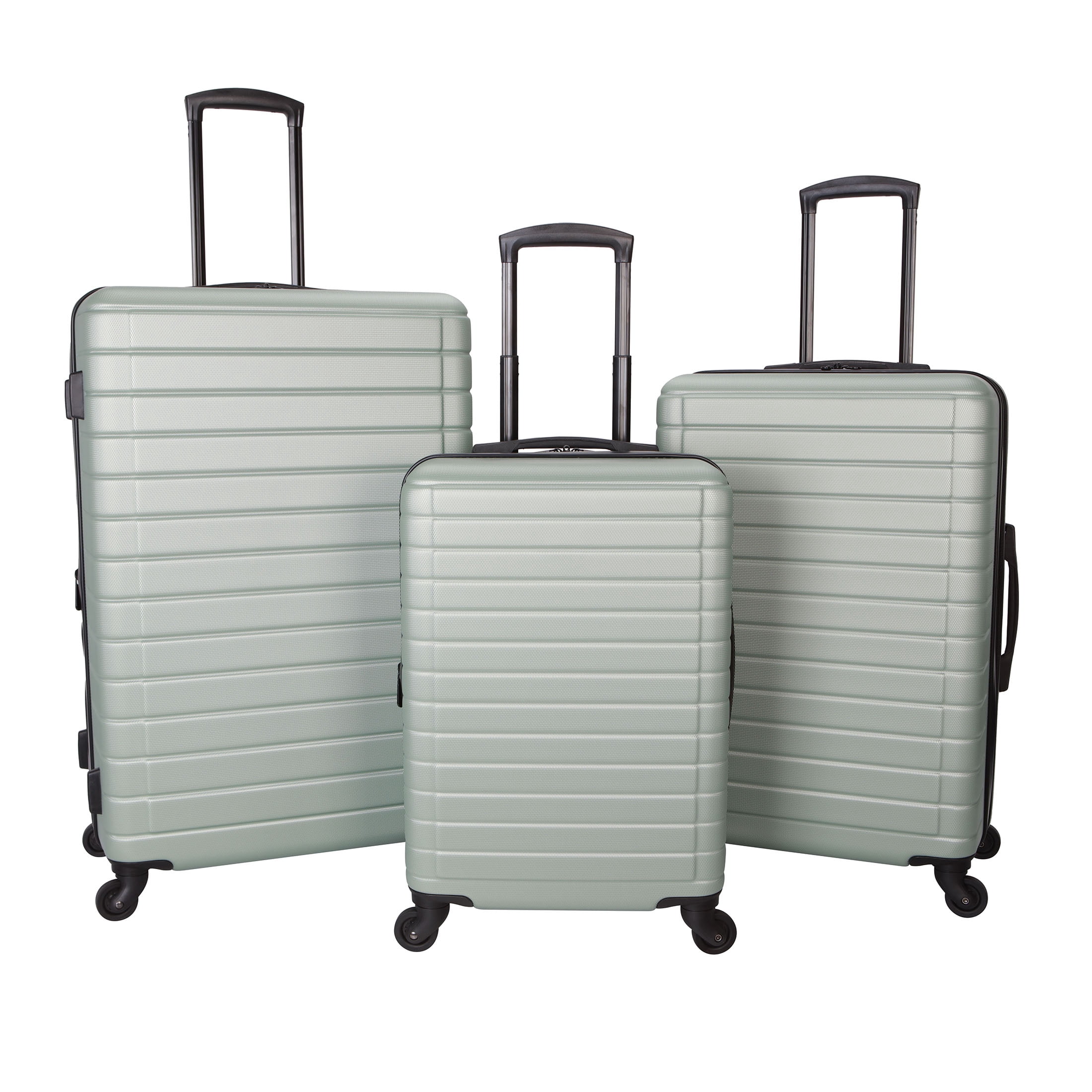 Protégé Vacationer 28-inch Checked Expandable Hardside Luggage With 360-Spinner Wheels and Divider Pockets, Pastel Green