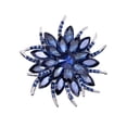 thumbnail image 1 of Three Colors Gold Plated Rhinestone Crystal Bouquet Flower Scarf Pin & Brooch, 1 of 7