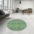 thumbnail image 3 of Ahgly Company Indoor Rectangle Patterned Algae Green Area Rugs, 2' x 5', 3 of 6