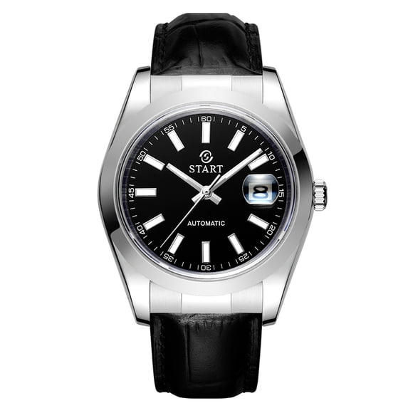 【START】Men's Watch Luminous Scale Dial Automatic Mechanical Watch Waterproof Watch Calendar Function Butterfly Buckle Strap