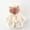 Beige, variant on Herrnalise Toddler Girls Solid Color Cactus Plush Cute Rabbit Ears Winter Hoodie Thick Coat Cloak