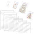 thumbnail image 1 of ZHAOCHENG 120 Piezas Bolsas de Joyería de Plástico Transparente, Bolsas de Plástico Impermeables con Cremallera Bolsa de Almacenamiento Antioxidante Bolsas con Cremallera para Joyería Collares Pendien, 1 of 5
