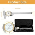 thumbnail image 3 of Dial Caliper 6 Inch Stainless Steel Vernier Caliper High Precision Inside Outside Diameter Depth Caliper Measuring Tool, 3 of 8