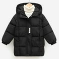 thumbnail image 3 of Kiijoy Toddler Girls Down Coat Winter Warm Long Puffer Jacket Kids Casual Hooded Outerwear, 3 of 4