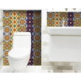thumbnail image 4 of 4" X 4" Blue And Yellow Mosaic Peel And Stick Removable Tiles, 4 of 9