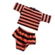thumbnail image 1 of Ropa De Muñecas Ropa De Rayas Ropa Interior Para 18 '' Naranja Sunnimix Camisa a rayas de muñecas, 1 of 8