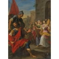thumbnail image 3 of Bolognese School 14x18 Black Modern Framed Museum Art Print Titled - Jephthah and His Daughter (18th Century), 3 of 5