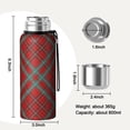 thumbnail image 2 of Christmas 20oz Stainless Steel Thermal Bottle with Tea Filter and Cup Lid, Vacuum Insulated Coffee Mug with 316L Inner Liner, Leakproof Travel Thermos for Office, Commute & Outdoor, 2 of 7