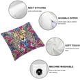 thumbnail image 4 of SHANXI Throw Pillow Covers Dark Color with Art Ethnic Backdrop Cloth 18x18in, 4 of 5