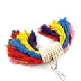 thumbnail image 5 of Flmtop Parrot Colorful Cotton Rope Pet Bird Chew Climb Biting Hanging Toy Cage Decor Random Color, 5 of 5