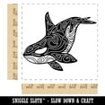 thumbnail image 2 of Tribal Orca Killer Whale Square Rubber Stamp Stamping Scrapbooking Crafting - Medium 1.75in, 2 of 7