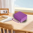thumbnail image 1 of Organizador de estuche de tela | Gran capacidad para 72 lápices o bolígrafos de colores | Bolsa de almacenamiento con cremallera de varios compartimentos | Bolsa de viaje portátil | Rojo Púrpura, 1 of 7
