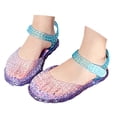 thumbnail image 2 of DuoJiaJ Girls Summer Fashion Jelly Sandals Open Toe Soft Sole Beach Shoes With Breathe Holes For Outdoor Play Kids Sandals Girls Size 1.5, 2 of 5