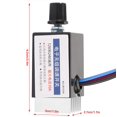 thumbnail image 2 of Ccdes 12V/24V Controller Switch, Motor Governor,Universal DC 12V/24V Motor Speed Controller Switch For Car Truck Fan Heater Control, 2 of 8