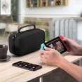 thumbnail image 5 of Étui de Transport Compatible-Nintendo Switch Pochette de Voyage Portable Housses de Protection pour Console Switch Sac de Rangement Noir Moyen, 5 of 5