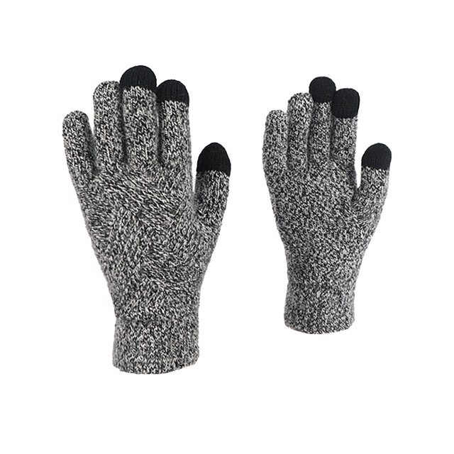 Minnieouse Guantes para adultos Guante de pantalla táctil engrosado Cubierta de calentamiento de manos Mantener el calor Cubiertas de mano de invierno de guantes y mitones gris negro Minnieouse AP011200-09B