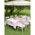 thumbnail image 3 of Outdoor Tablecloth with Umbrella Hole and Zipper, Pink Grey Rectangle Table Cloth 54x80 Inch Waterproof Tablecloth, Geometric Circle Modern Abstract Simple Art Picnic Table Cover for Patio Camping, 3 of 7