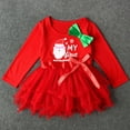 thumbnail image 4 of Odeerbi Baby Girls Toddlers Christmas Dresses 2025 Long Sleeve Lace Princess Gauze Dress, 4 of 9