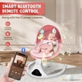 thumbnail image 2 of Columpio eléctrico para bebés y niños pequeños RIVIPLOU, color rosa, 2 of 7
