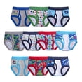 thumbnail image 2 of Boy Underwear Multipack Briefs, Pj 10pk, 2-3T US, 2 of 2