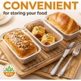 thumbnail image 3 of 60 Pack Disposable Foil Loaf Pans with Lids Combo Set,30 Pack 8.7x4.6x2.5 Aluminum Loaf Pans & 30 Pack 8x4.3x2 Aluminum Bread Pan For Baking Cakes Bread Meat., 3 of 4