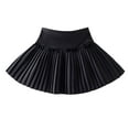 thumbnail image 3 of Cethrio Girls Pleated Skirts, A-line Elastic Waist School Uniform Wool-blend Dancing Skirts Black Size 7-8, 3 of 3