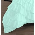 thumbnail image 4 of D.N.G. BEDDINGS 100% Egyptian Cotton 5 Piece Circle Ruffle Comforter Set with 1 Freebie Ruffle Pillow | 550 GSM Filled Microfiber - Twin/TwinXL Size, Aqua Blue Color - 800 Thread Count, 4 of 5