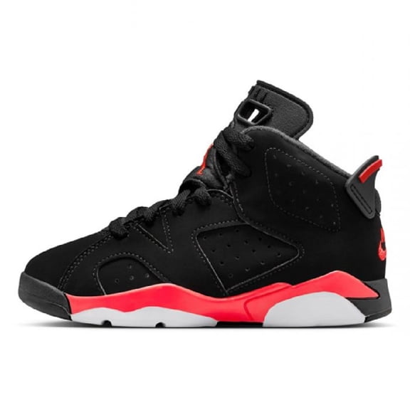 Little Kid's Jordan 6 Retro "Infrared Salesman" Black/Lt Crimson (IQ1277 001) - 3