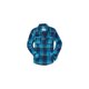 thumbnail image 1 of Aeropostale Signature - Camisa con botones a cuadros para mujer, azul, XS Aeropostale Camisa con botones, 1 of 1
