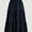 Navy Blue, variant on Women's High Elastic Waist Midi Skirt, Versatile for Spring and Fall, Front Knot Flowy Ruffle Botanical Print
