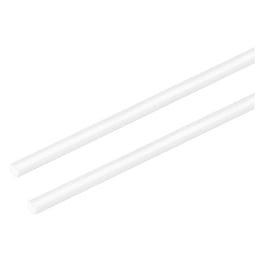 Uxcell Aluminum Round Rod 5mm X 500mm - 2-Pack Solid Metal Bars For DIY Projects & Machining