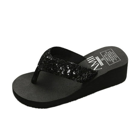 

hgwxx7 sandals for women summer womens summer sequins anti-slip sandals slipper indoor & outdoor flip-flops stylish shoes