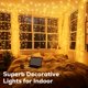 thumbnail image 3 of Guirnalda de luces navideñas Soiarllt, 75 m, 600 LED, impermeables, color blanco cálido, 3 of 9