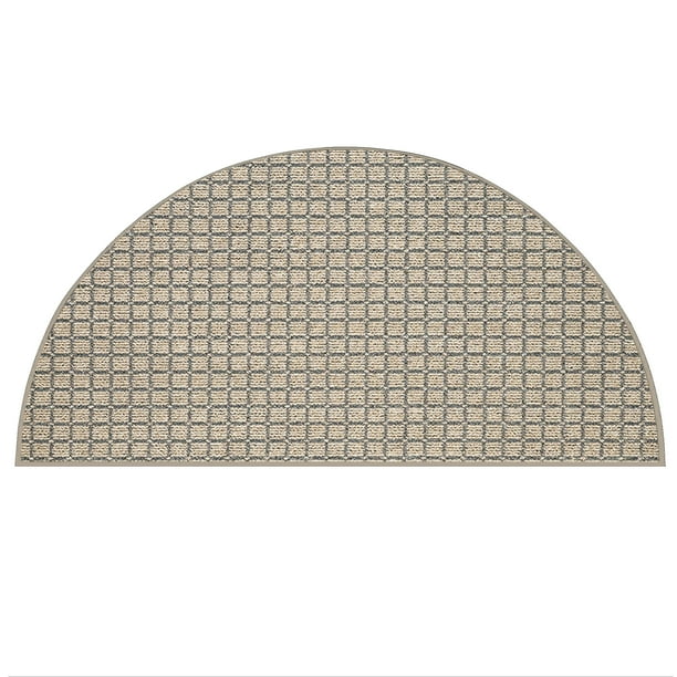 Furnish My Place Corner Indoor/Outdoor Commercial Color Rug Beige, 60