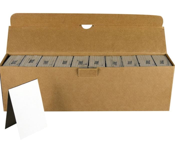 500 Cardboard Sleeves Folded Flat Vending 3" x 4.5" Sports Card Folders Mail...