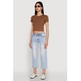 thumbnail image 4 of Womens Cropped Short Sleeve Crew Neck Tee, 4 of 5