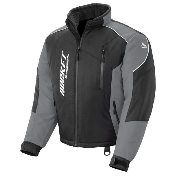 Chaqueta de snowgear Joe Rocket Storm XC para hombre, color negro y gris