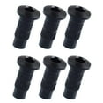 thumbnail image 1 of Esquirla 6 Pcs Ferrules de Montage pour Pont de Guitare Électrique pour Instrument à Cordes Noir, 1 of 8