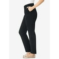 thumbnail image 3 of Woman Within Plus Size Petite Adjustable Waist Straight-Leg Chino, 3 of 6