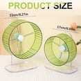 thumbnail image 3 of Super-Silent Hamster Exercise Wheels - Quiet Spinner Hamster Running Wheels with Adjustable Stand for Hamsters Gerbils Mice or Other Small Animals (8.2 Inch, Transparent), 3 of 9