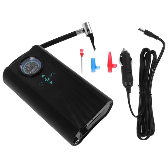HEATSHAKING Compact Portable Car Air Compressor with Fast Inflation Black