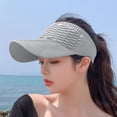thumbnail image 4 of Jane Wardrobe Ponytail Friendly Headband Sun Visor for Women, Wide Brim Textured, UPF 50+ UV Protection, 1 Piece, One Size, 4 of 5