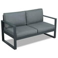 thumbnail image 2 of Home Square 2 Piece Aluminum Patio Loveseat Set in Gray, 2 of 7