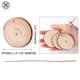 thumbnail image 2 of Luxtrada - 10 rodajas de madera sin terminar, rodajas de madera rústica redondas naturales, posavasos de madera de pino para bodas, decoración, adornos navideños y manualidades (4,8-6 cm), 2 of 8